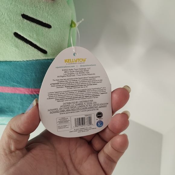 Squishmallows Sanrio 2022 Halloween 8" Hello Kitty Frankenstein Plush Doll - Picture 7 of 9